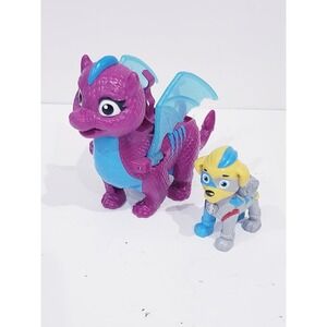 Paw Patrol, Rescue Knights Tuck & Dragon Blizzie Action Figures Set